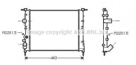 Радіатор AVA COOLING RTA2197 (фото 1)