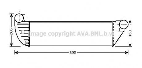 Інтеркулер ESPACE4/LAGUNA2 TD 05- (AVA) AVA COOLING RTA4397 (фото 1)