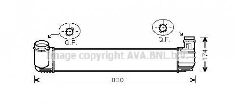 Інтеркулер Renault Megane III 1,6CDI 1,9DCI 2,0TCe AVA AVA COOLING RTA4411 (фото 1)