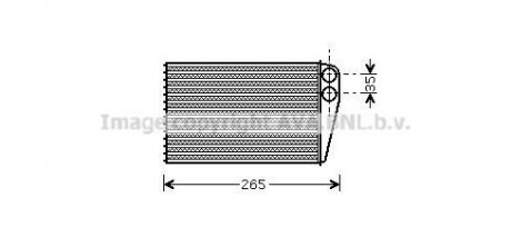 Радиатор отопителя салона AVA AVA COOLING RTA6354