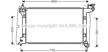 Радиатор AVA COOLING TO2302