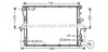 Радіатор GOLF5/TOURAN/A3 14/16 03- (Ava) AVA COOLING VN2204 (фото 2)