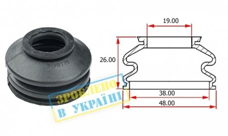 Пыльник шаровой опоры FORD FUSION 2013-2019 USA BELGUM PARTS BG0170