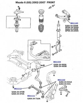 Сайлентблок переднего нижнего рычага (внутренний) BELGUM PARTS BG1112 (фото 1)