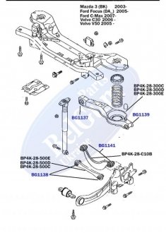 Сайлентблок поперечного рычага под пружину (внутренний) BELGUM PARTS BG1137