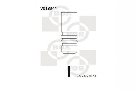 Впускной клапан BGA V018344