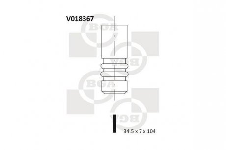 Впускной клапан BGA V018367