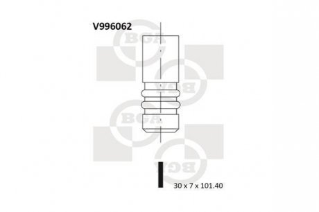 Клапан выпуск. FABIA/FELICIA/OCTAVIA 1.3/1.4i 94-03 BGA V996062