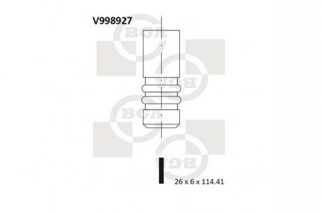 Клапан выпускной BGA V998927