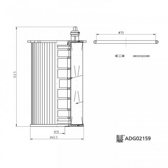 Фільтр масляний BLUE PRINT ADG02159 (фото 1)