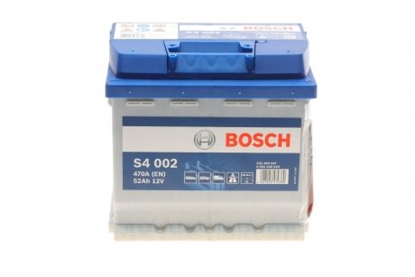 Аккумулятор 52Ah/470A (207x175x190/+R/B13) S4 BOSCH 0 092 S40 020