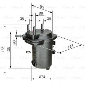 Фильтр топлива BOSCH 0 450 907 012