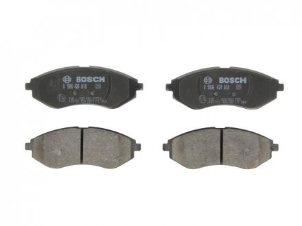 Комплект тормозных колодок, дисковый тормоз BOSCH 0986424818