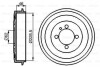 BOSCH Тормозной барабан BMW E30 0986477039