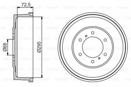 √альм≥вний барабан BOSCH 0 986 477 215