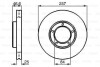 BOSCH томозной диск передн. TOYOTA HIACE II -06 0986478397