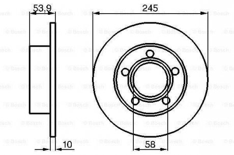 Тормозной диск BOSCH 0 986 478 461