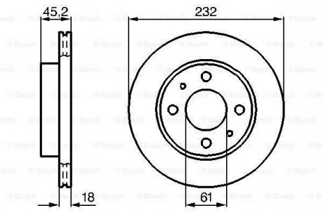 Диск гальмівний BOSCH 0 986 478 650