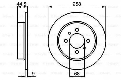 Диск тормозной задний NISSAN ALMERA BOSCH 0986478836