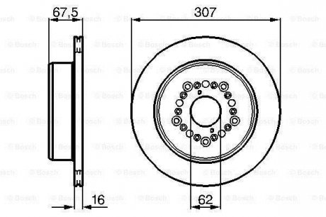 Тормозной диск BOSCH 0 986 479 023