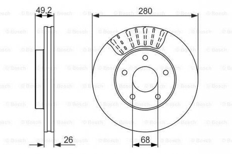 Тормозной диск BOSCH 0 986 479 678