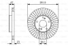 BOSCH HONDA гальмівний диск передн.Civic VIII 05-,Stream 01 - (282*23) 0986479A99