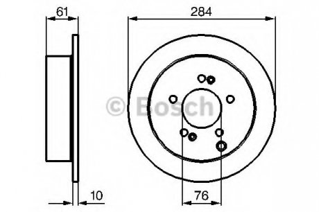 Тормозной диск BOSCH 0 986 479 C61 (фото 1)