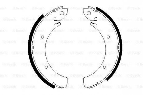 SSANGYONG Щеки тормозные Kyron, Korando, Actyon (254*57) BOSCH 0986487648 (фото 1)