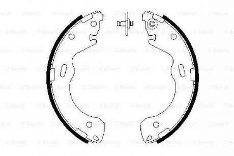 MAZDA Тормозные колодки задн.626 -02 BOSCH 0986487654