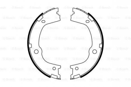 Гальмівні колодки барабані BOSCH 0986487776