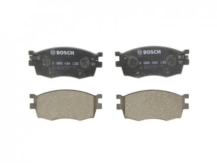 Комплект тормозных колодок, дисковый тормоз BOSCH 0986494139