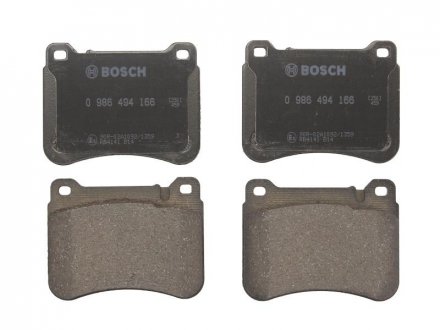 Комплект гальмівних колодок з 4 шт. дисків BOSCH 0 986 494 166