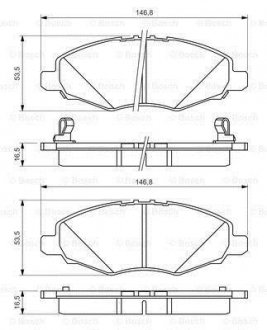 Колодки гальмівні дискові BOSCH 0986494326