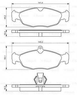 Тормозные кол. диск. OPEL DAEWOO Lanos BOSCH 0986494413