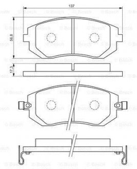 КОЛОДКИ ГАЛЬМІВНІ BOSCH 0986494558