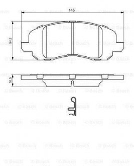 Гальмівні колодки Jeep Compass, Dodge Caliber BOSCH 0986494575