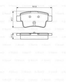 FIAT Тормозные колодки задн.Grande Punto 05- BOSCH 0986495111