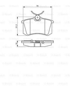 Гальмівні колодки AUDI/VW/PEUGEOT/CITROEN/FIAT/LANCIA \'\'R \'\'97-05 PR2 BOSCH 0986495231