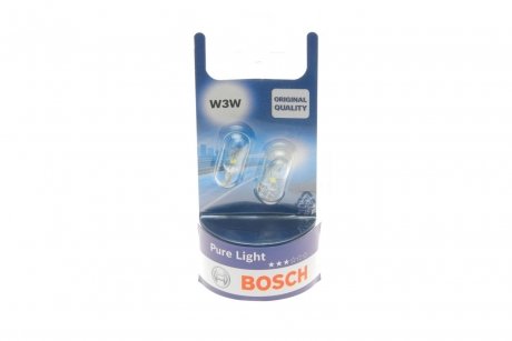 Автолампа Pure Light W3W W2, 1x9, 5d 3 W прозора BOSCH 1987301028