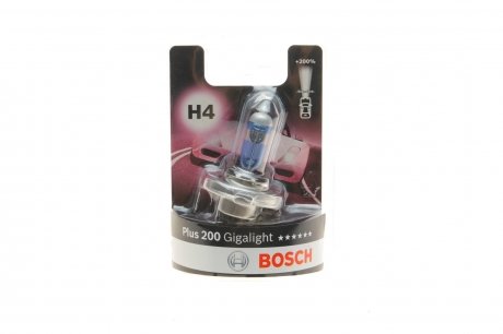 ЛАМПА РОЗЖАР. Plus 200 Gigalight H4 / *1 BOSCH 1987301144