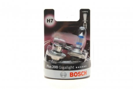 ЛАМПА РОЗЖАР. Plus 200 Gigalight H7 / *1 BOSCH 1987301436