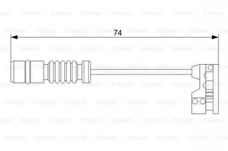 Датчик зносу гальмівних колодок BOSCH 1 987 473 008