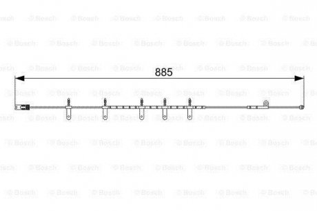 Датчик зносу гальмівних колодок BOSCH 1987473015