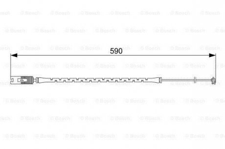 Датчик зносу гальмівних колодок BOSCH 1987473042