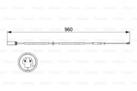 Датчик зносу гальмівних колодок BOSCH 1987473523