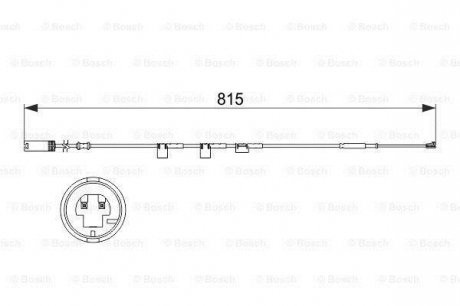 Датчик зносу гальмівних колодок BOSCH 1987473524