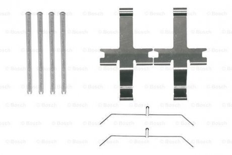 TOYOTA К-т установочный пер. торм. колодок HILUX VII 2.5 D-4D 4WD 07-15, LAND CRUISER 80 4.2 TD 90-97, LAND CRUISER 90 3.4 i 24V 96-02 BOSCH 1987474485