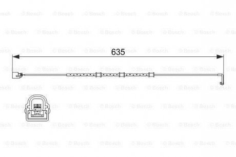 Датчик зносу гальмівних колодок BOSCH 1987474515