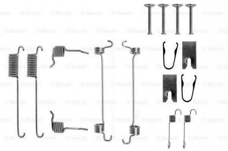 К-т крепления задних тормозных колодок FORD Escort -99, Fiesta -02 BOSCH 1987475221