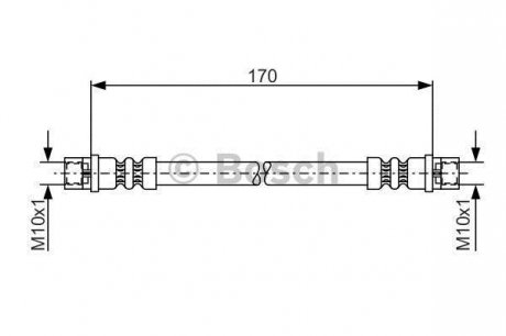 Гальмівний шланг BOSCH 1987476010